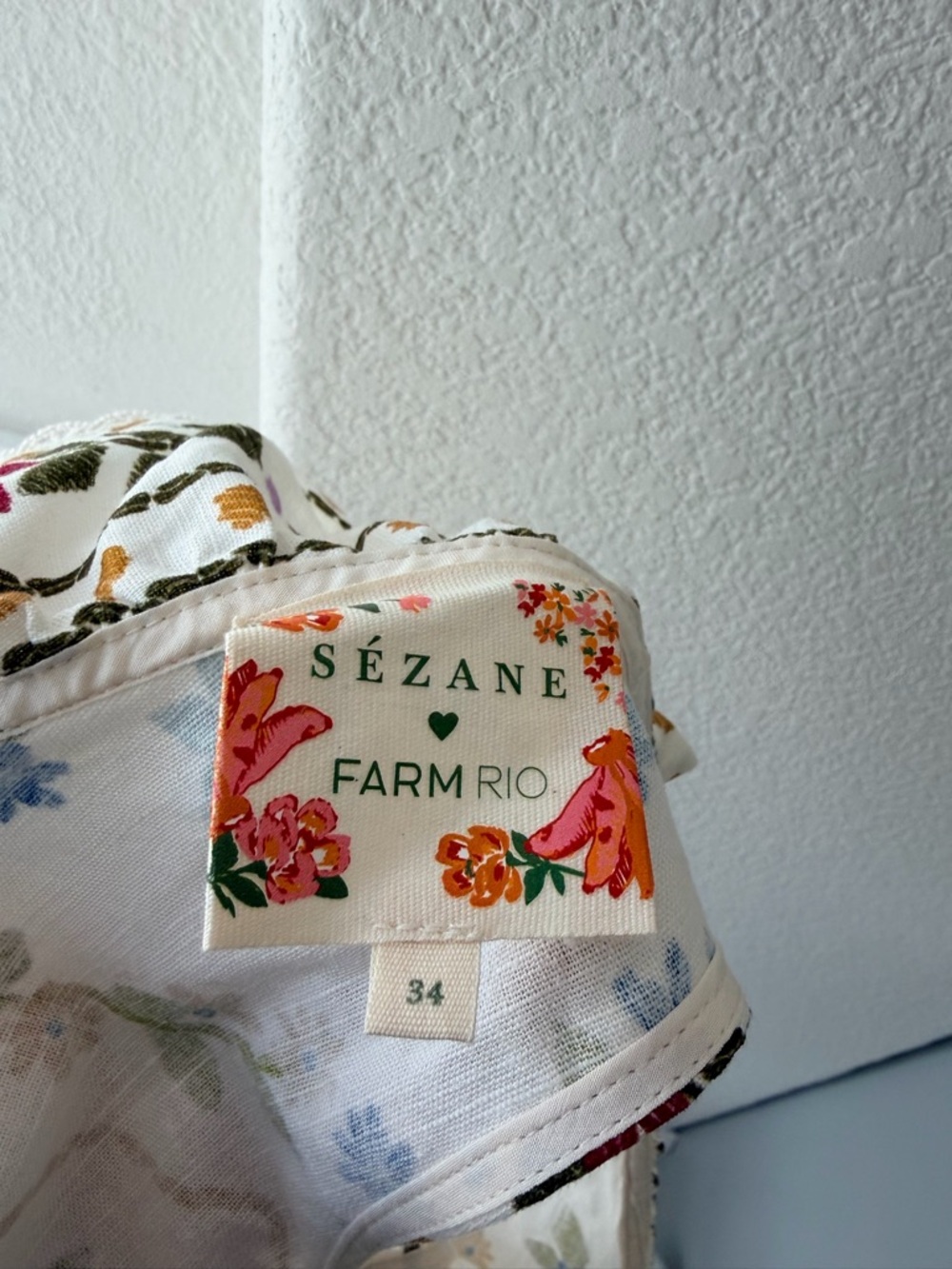 Sezane x Farm Rio gold blouse - Picture 5 of 5